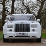 White Rolls Royce Phantom for hire