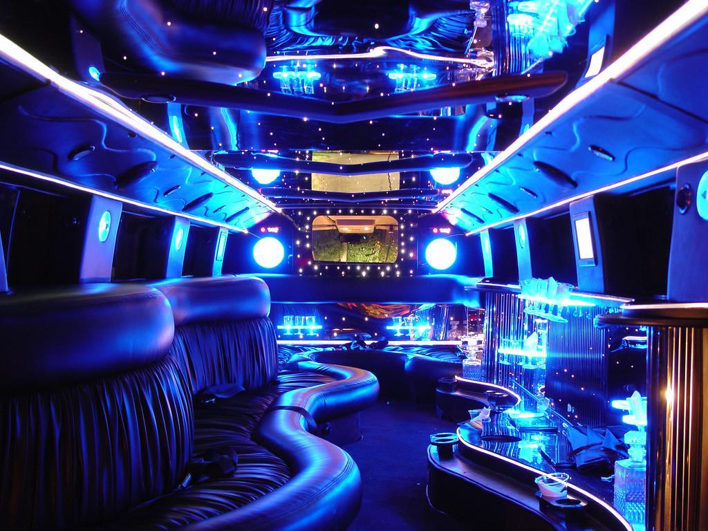 Hummer limo interior