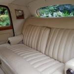 Classic Bentley wedding car interior