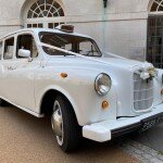 Classic White Fairway London taxi