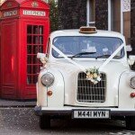 White Fairway London taxi