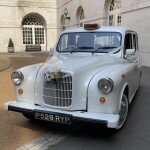 White Fairway London taxi wedding hire