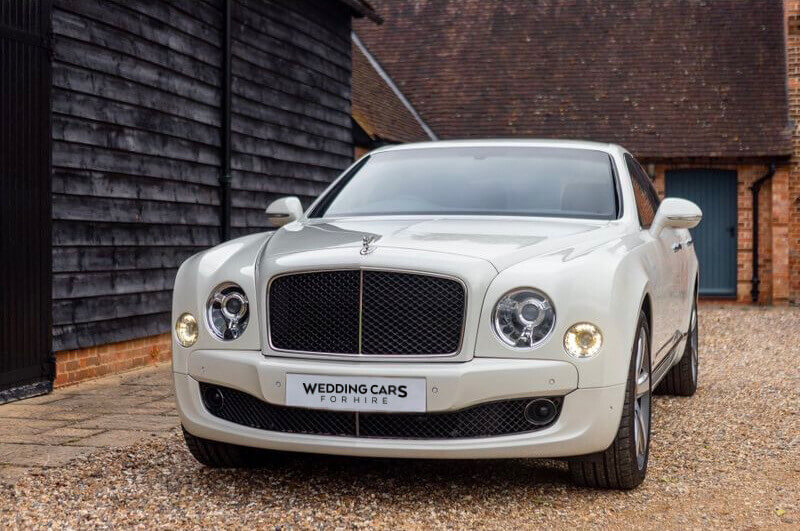 White Bentley Mulsanne hire