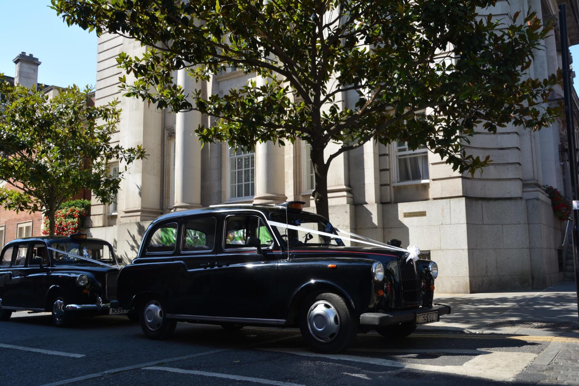 Black Cab Wedding car