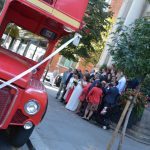 double decker wedding bus