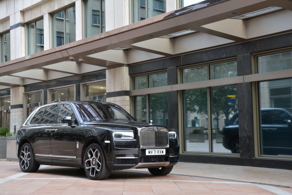 Black Rolls Royce Cullinan hire Essex
