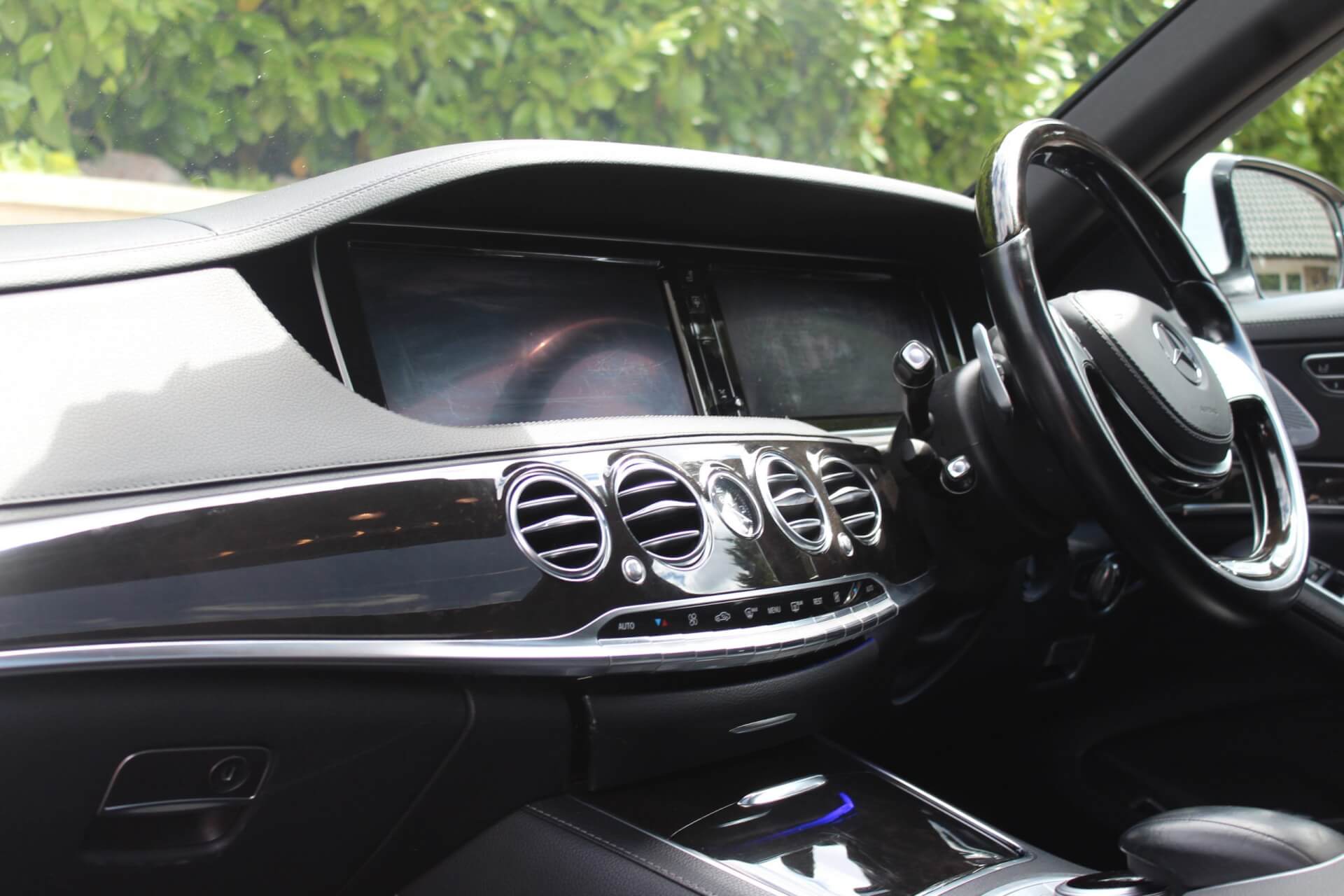 Mercedes S class with a driver