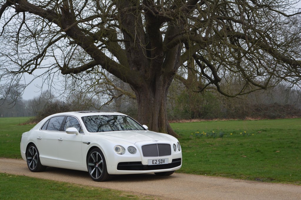 White Bentley flying spur hire in London