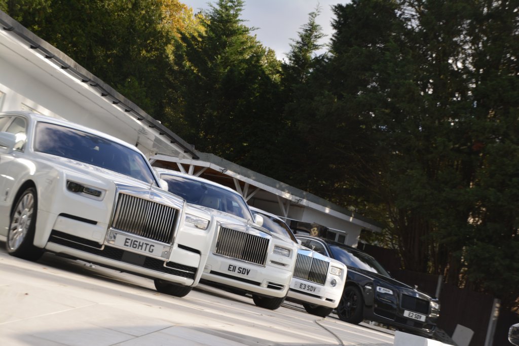 White Rolls Royce Fleet hire