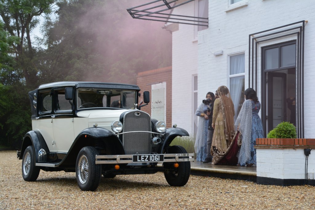 Old fashioned wedding car hire