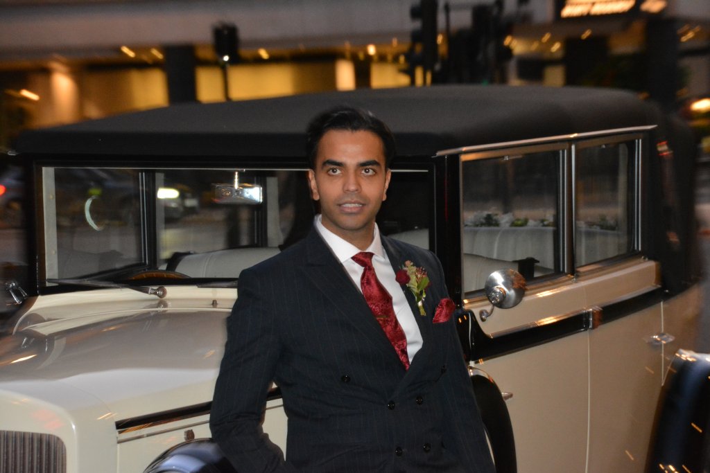 Asian man wedding london