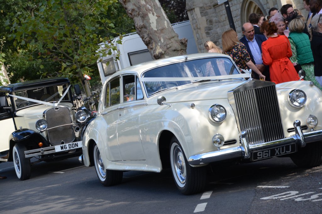 White wedding cars