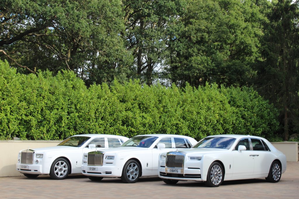 White car for wedding