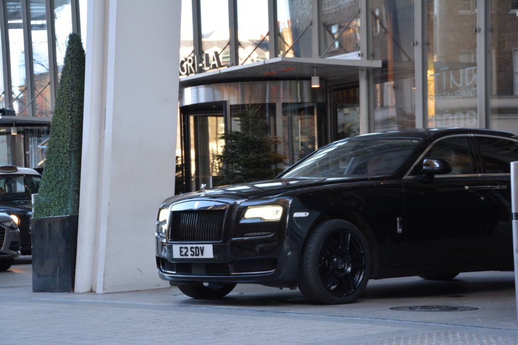 Rolls Royce Phantom with a driver