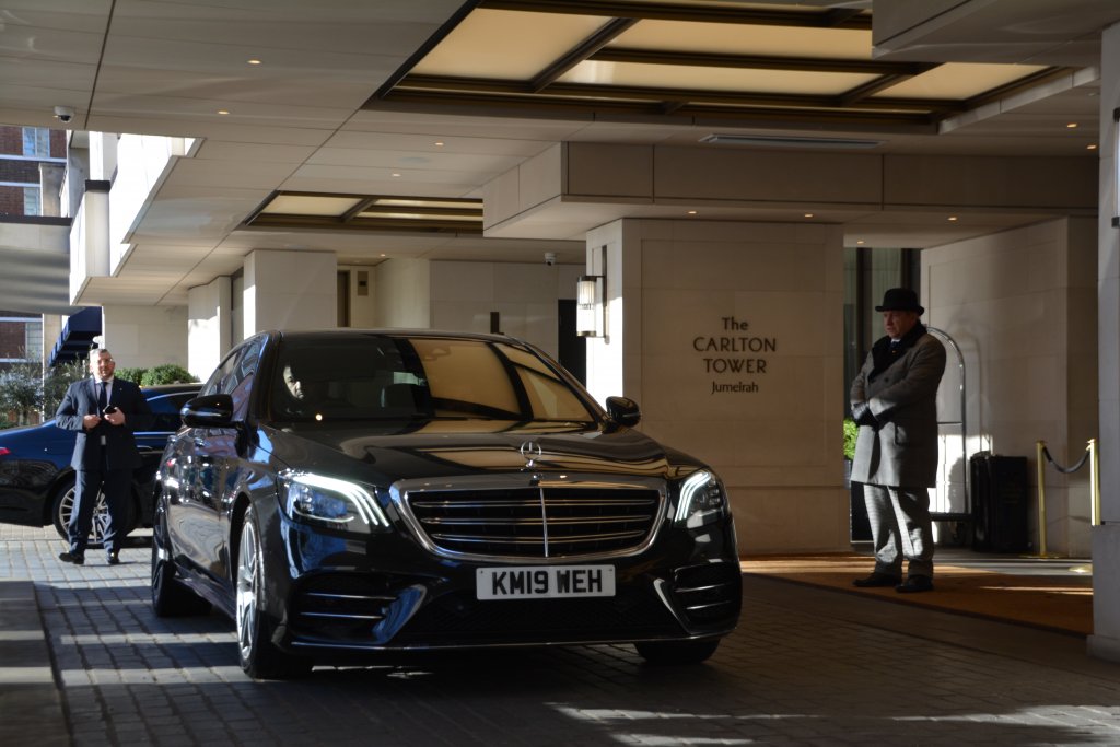 Black Mercedes S class hire