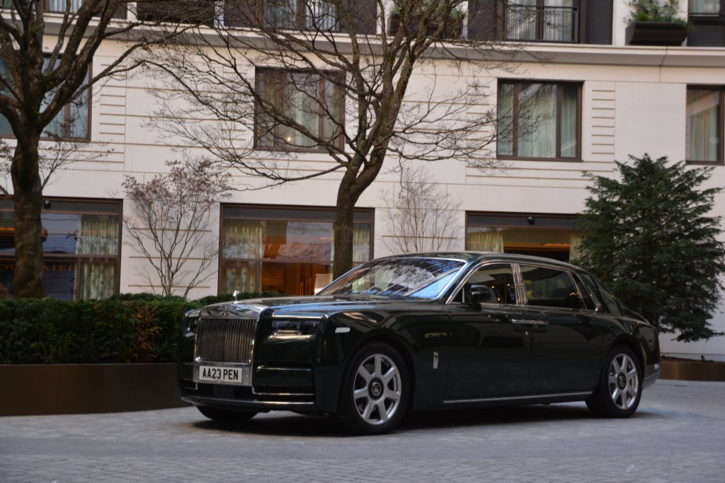 Rolls Royce Phantom with a driver