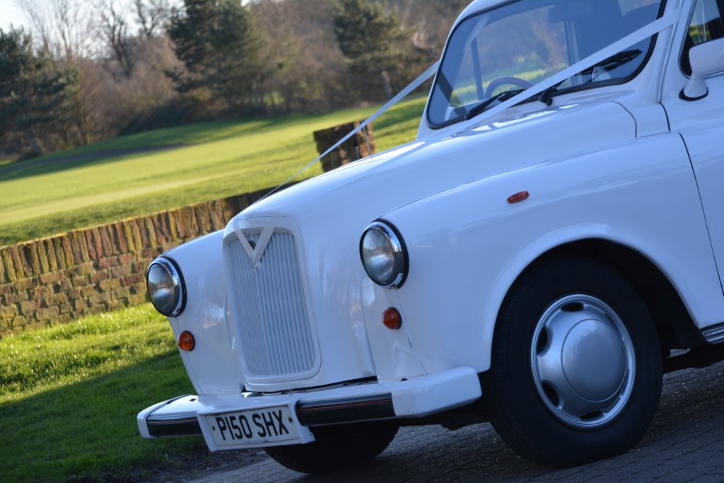 White classic cab hire