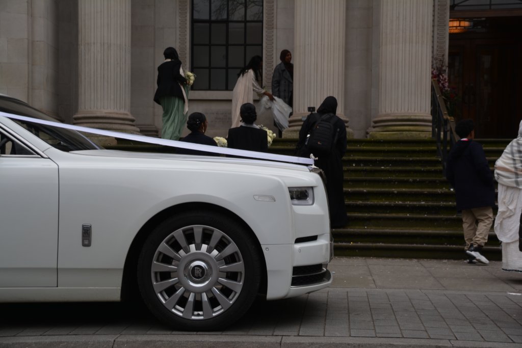 White Rolls Royce Phantom 8 hire Enfield