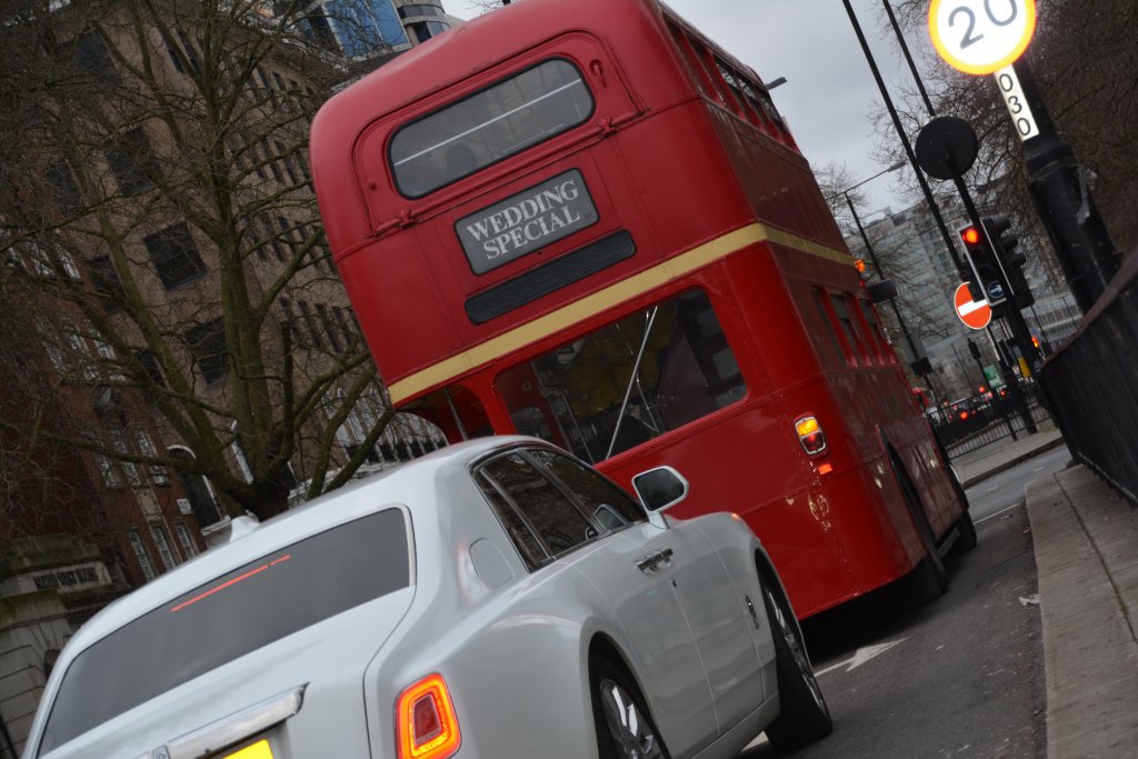 Rolls Royce Phantom & Routemaster bus hire