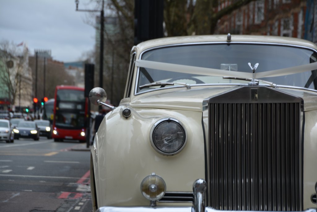 White Rolls Royce Silver Cloud hire Richmond