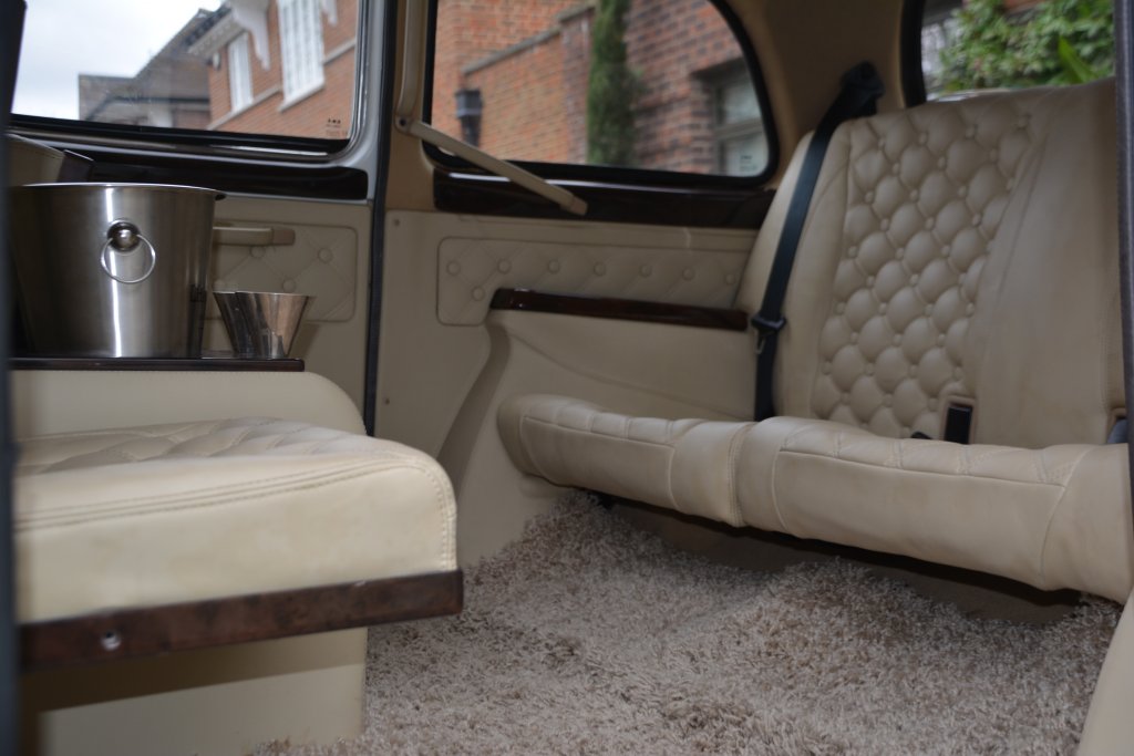 Beige interior London taxi 