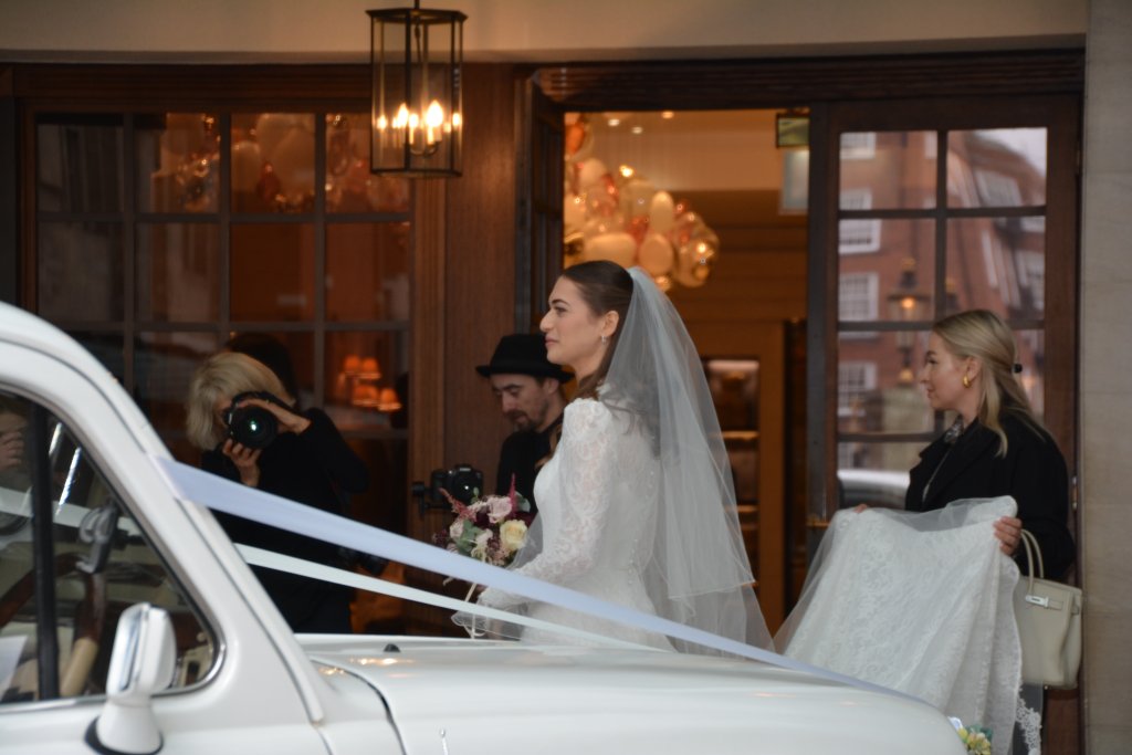 White Classic taxi hire 
