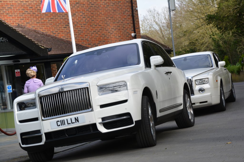 White Rolls Royce Cullinan hire Brentwood 