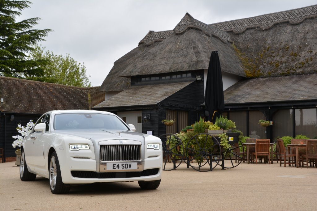 White Rolls Royce Ghost hire Hertfordshire 