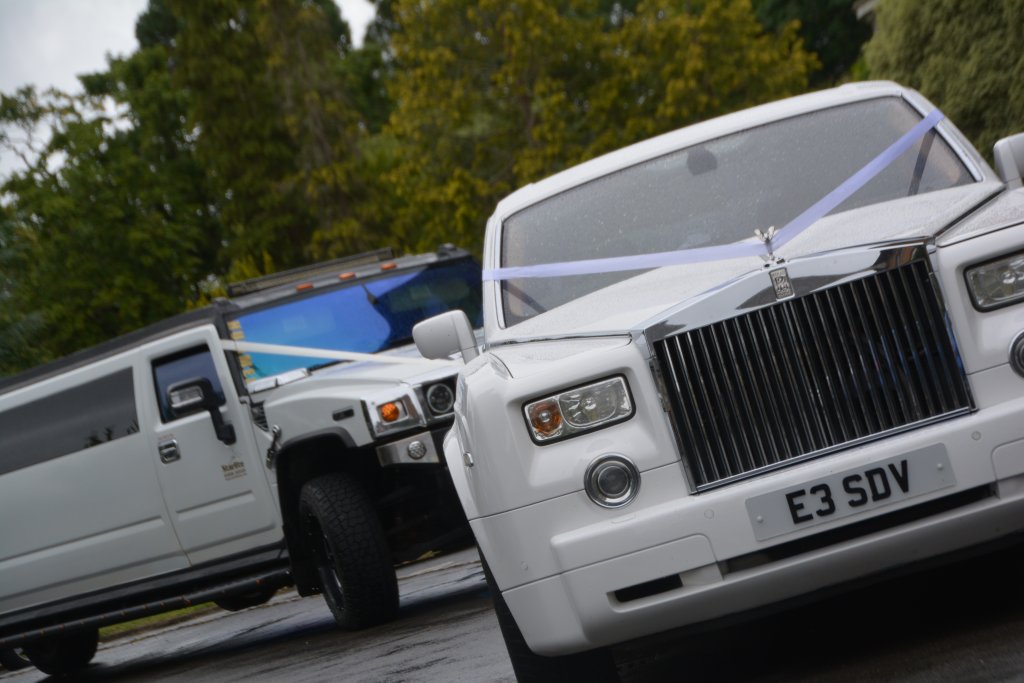 White Rolls Royce Phantom hire Ilford 