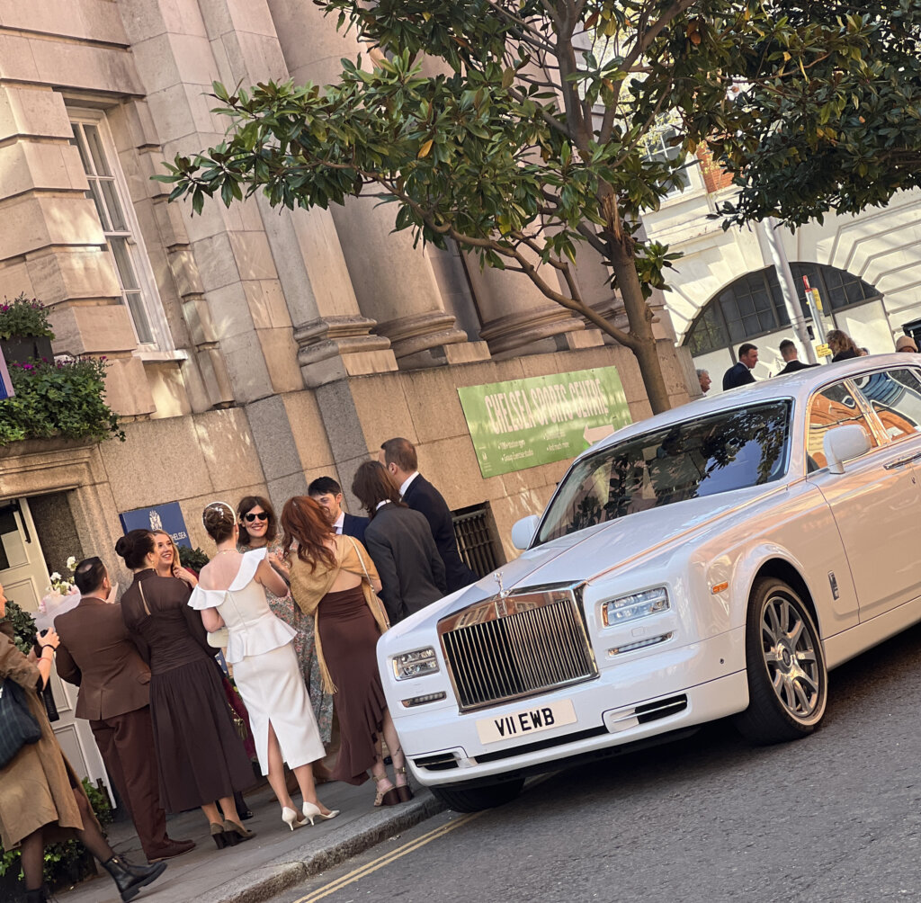 Rolls Royce Phantom hire Chelsea Town hall