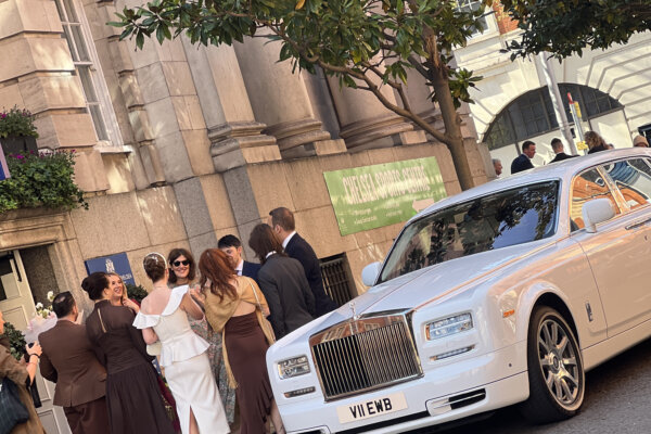 Rolls Royce Phantom hire Chelsea Town hall