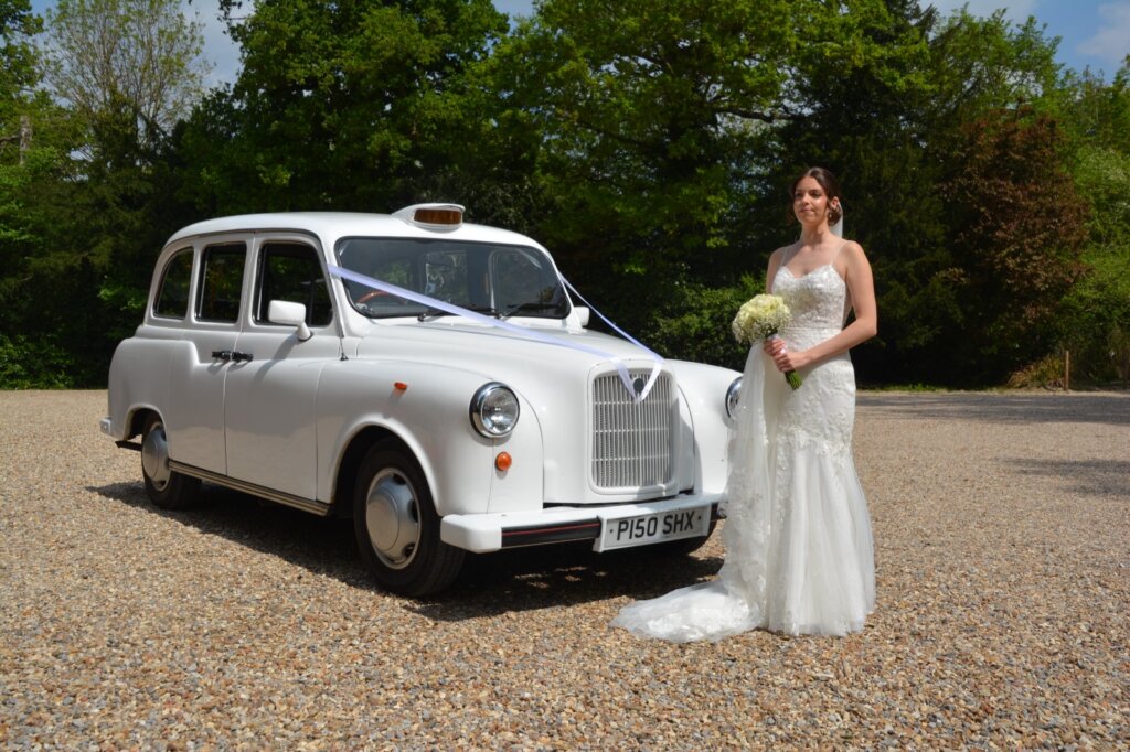Classic taxi cab for weddings