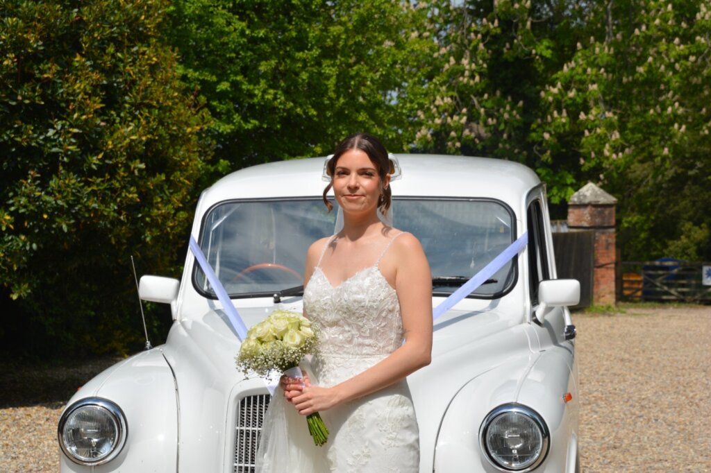 White Cab hire for wedding