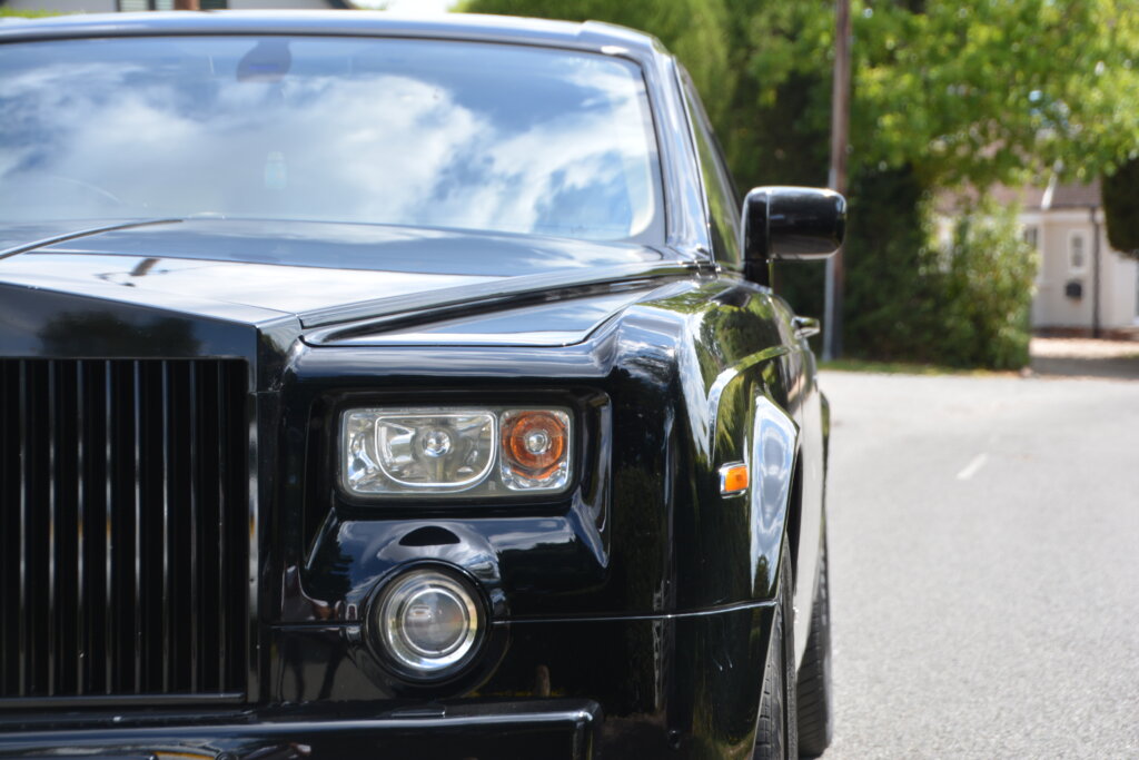 Black Rolls Royce Phantom hire Mile End
