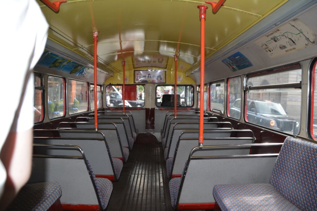 Routemaster Bus hire Islington & Angel interior