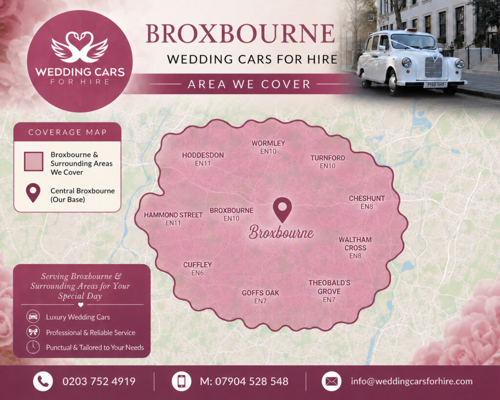 Broxbourne wedding cars for hire