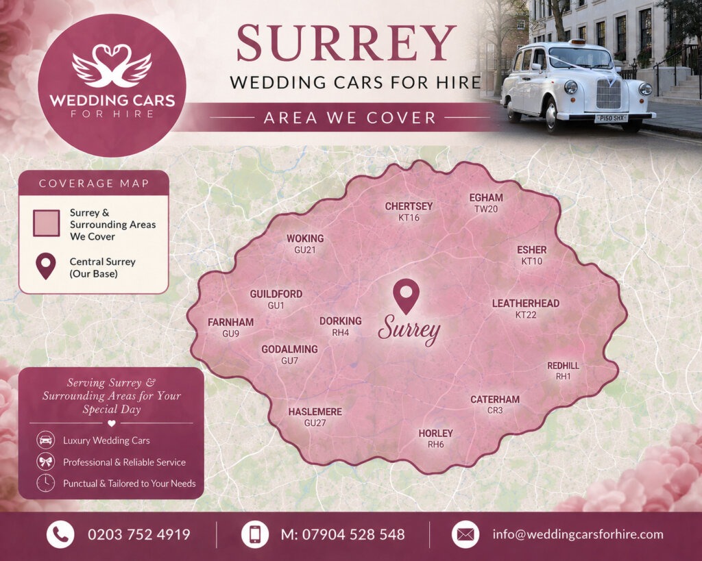 Wedding car hire Surrey